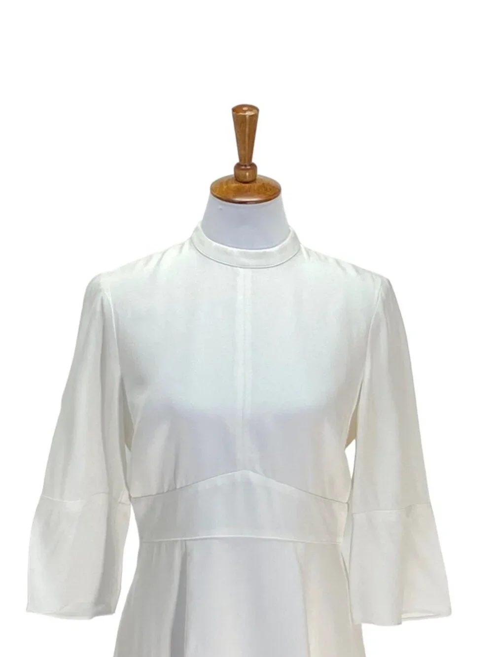 Reiss Midi Dress White Size 6 Graduation White Party Spring Summer Minimalist - Picture 7 of 16